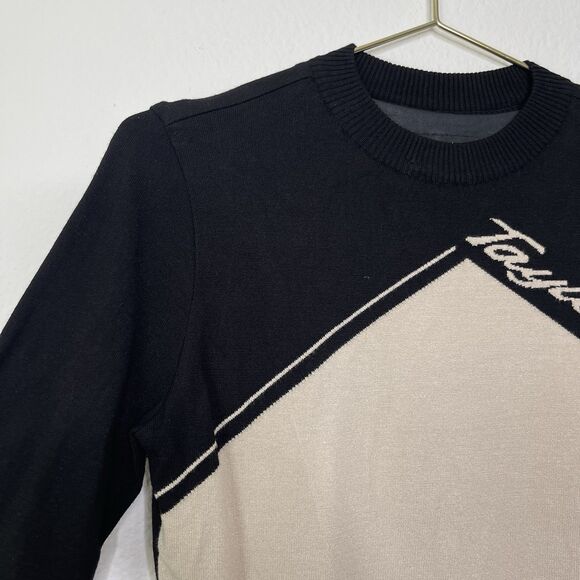 RARE TaylorMade Sweater Size Medium Pullover Golf Spell Out Black